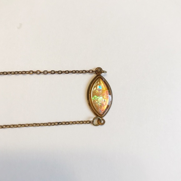 Free People Jewelry - Free People All Seeing Eye Iridescent Necklace